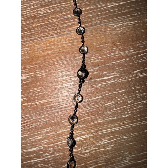 Henri Bendel Crystal Beaded Necklace Layered Strand Long Fashion Jewelry - Picture 6 of 10